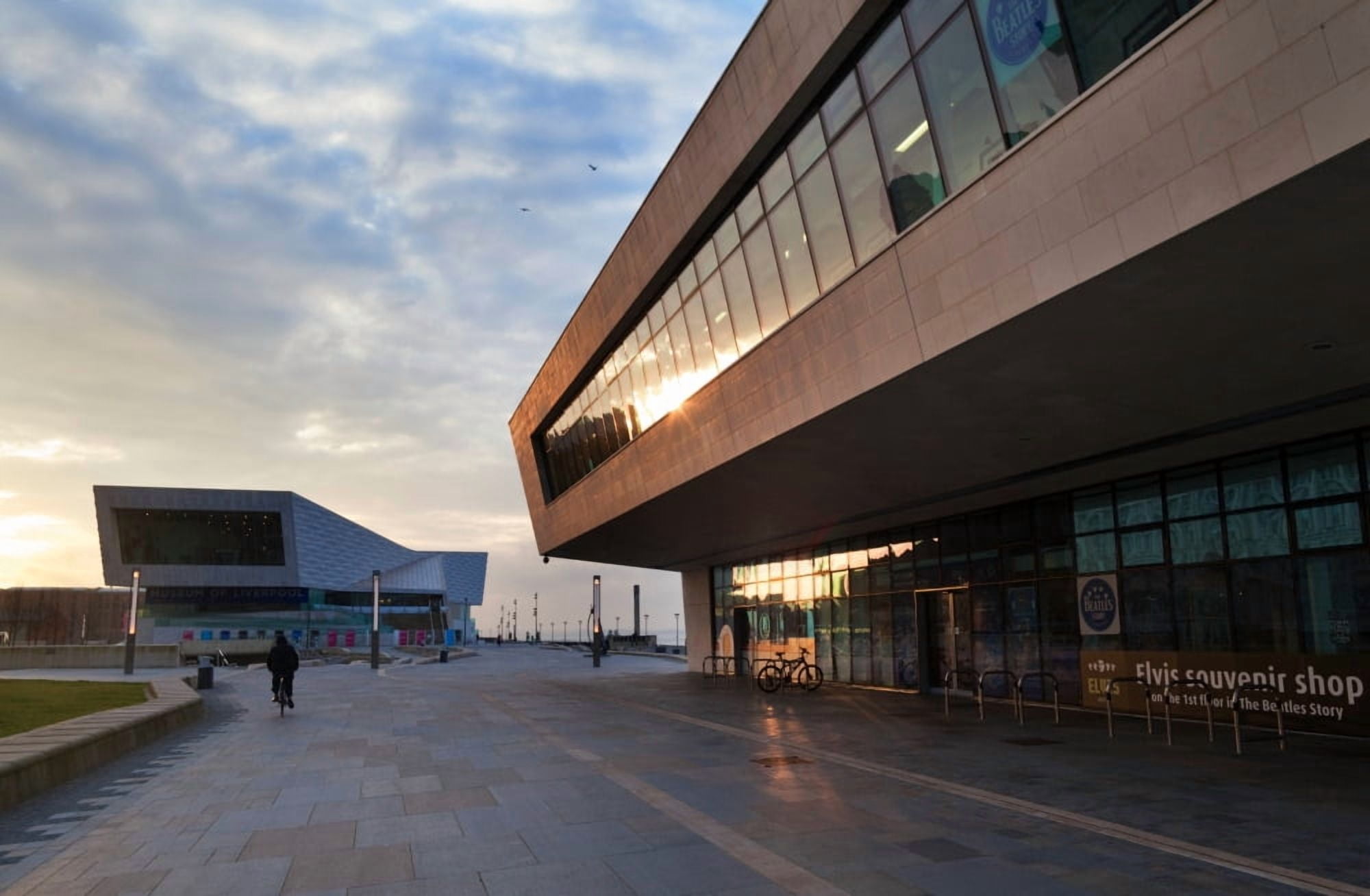 The new Pier Head Ferry terminal Liverpool Merseyside England Canvas Art - Panoramic Images (36 x 24)