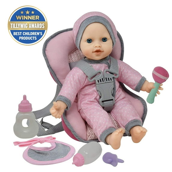The new York Doll Collection Doll Travel Playset with 12 Inch Soft Body Doll