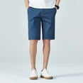 thumbnail image 1 of The new summer men's casual lightweight shorts are simple and versatile. Made of cotton ammonia fabric, they are moisture-wicking and eco-friendly, 1 of 11