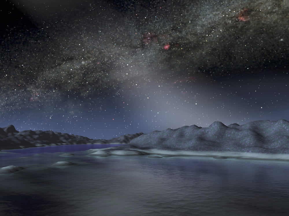 The night sky from a hypothetical alien planet Canvas Art - Stocktrek Images (32 x 24)