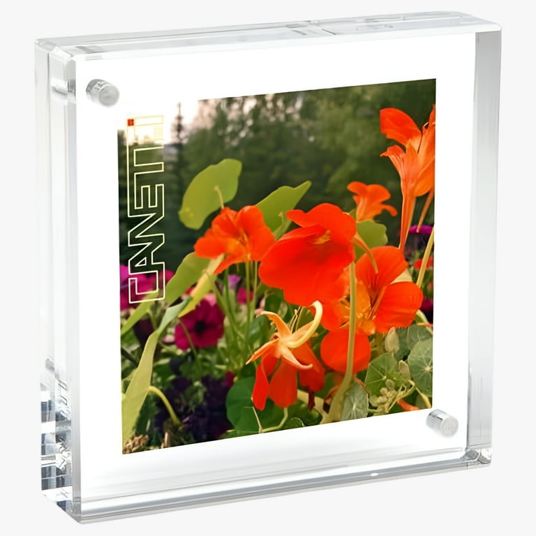 Canetti Original Museum Quality Magnetic 6x6 Picture Frame - Clear