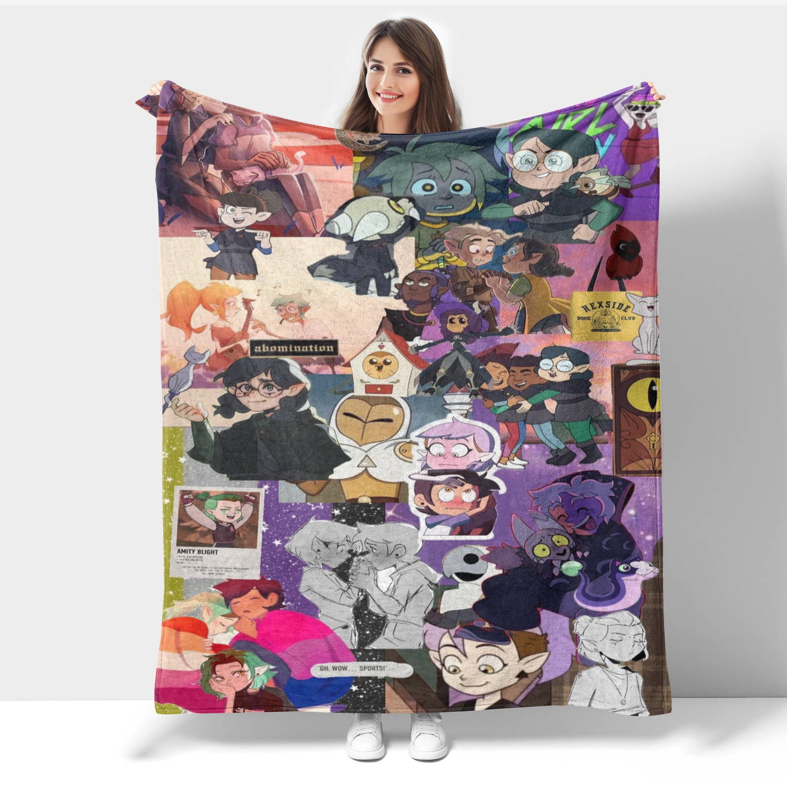 Owl Garden Quilted Blanket NCU0NVH144