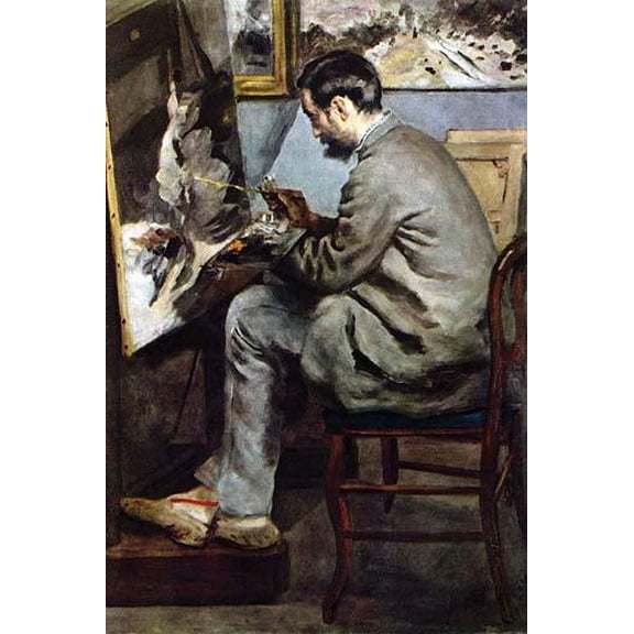 The painter in the studio of Bazille-Fine Art Canvas Print (20" x 30")