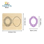 The photo frame wooden cutter die is used for scrapbooks of most die cutting machines BK129.