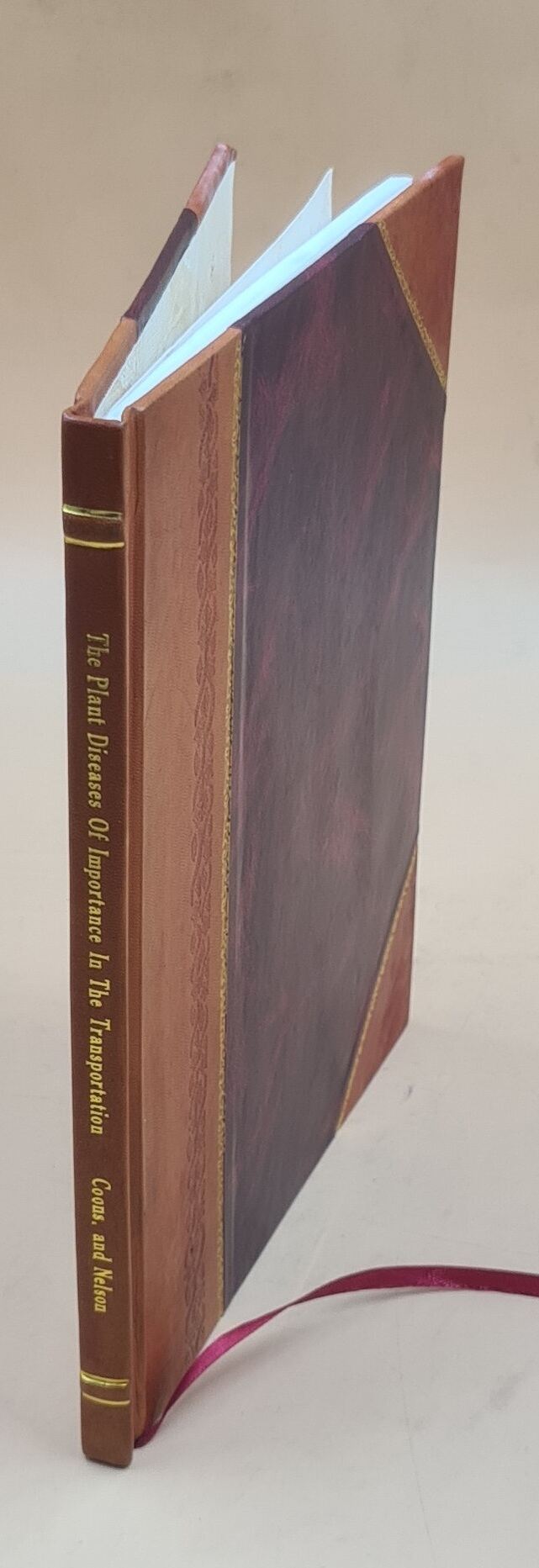 The plant diseases of importance in the transportation of fruits and vegetables, 1918 [Leather Bound]