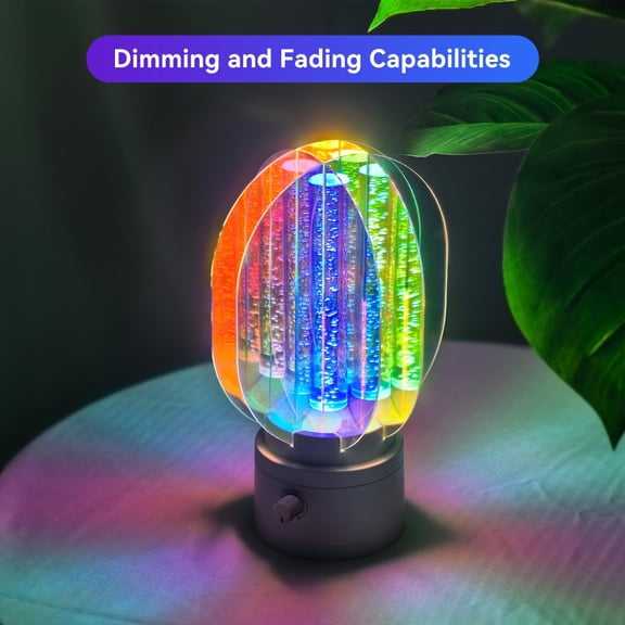 The plastic - version aurora light is lightweight and portable, with dreamy colors resembling the aurora, creating an excellent romantic atmosphere
