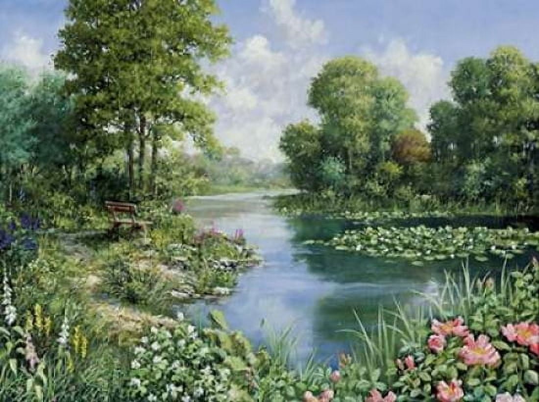 The pond I Canvas Art - Peter Motz (18 x 24)