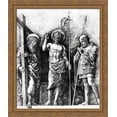thumbnail image 1 of The resurrected Christ between St. Andrew and Longinus 28x34 Large Gold Ornate Wood Framed Canvas Art by Andrea Mantegna, 1 of 2