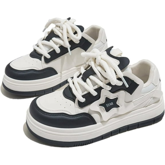 The rubber anti-slip sole of the women's casual sports shoes is suitable for any occasion