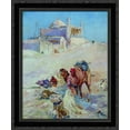 thumbnail image 1 of The scene on the outskirts of the city 20x24 Black Ornate Wood Framed Canvas Art by Makovsky, Konstantin, 1 of 2