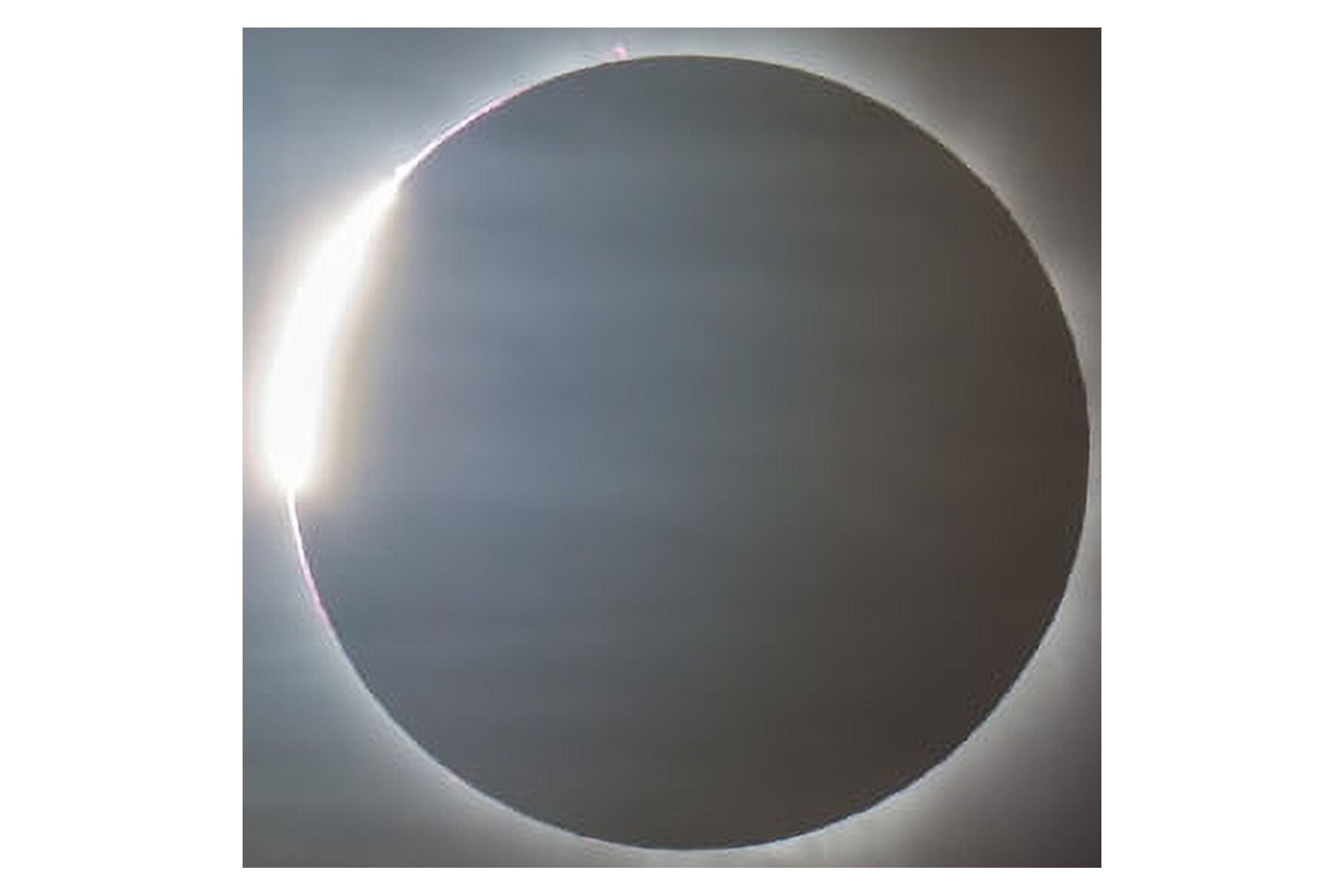 The second diamond ring during the total eclipse of the Sun Canvas Art - Alan DyerStocktrek Images (18 x 12)