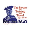 thumbnail image 1 of The service for training and travel - Ages 17 to 35 - Join the Navy - Apply Navy recruiting station- Fine Art Canvas Print (20" x 30"), 1 of 1