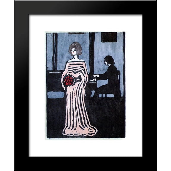 The singer 20x24 Framed Art Print by Wassily Kandinsky