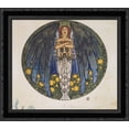 thumbnail image 1 of The sketch of the round window art 20x20 Black Ornate Wood Framed Canvas Art by Moser, Koloman, 1 of 2