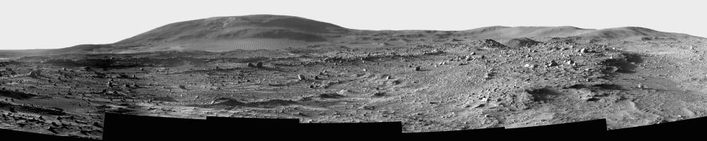 The slopes of Husband Hill on the surface of Mars Canvas Art - Stocktrek Images (61 x 13)