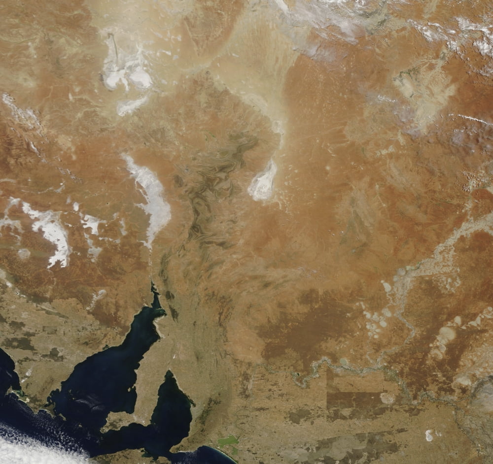 The state of South Australia Canvas Art - Stocktrek Images (29 x 28)