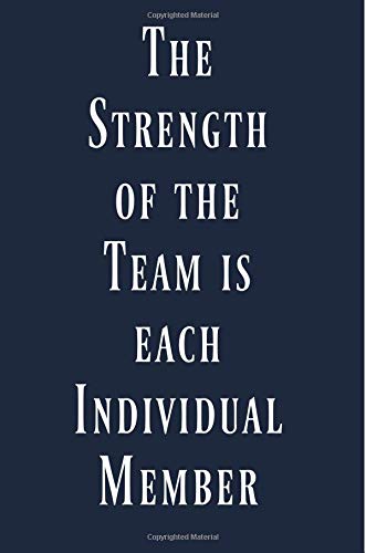 Pre-Owned The strength of the team is each individual member: Coworker ...