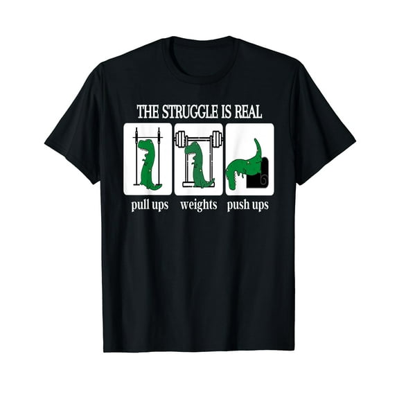 The struggle is real Shirt funny T-Rex gym workout T-Shirt