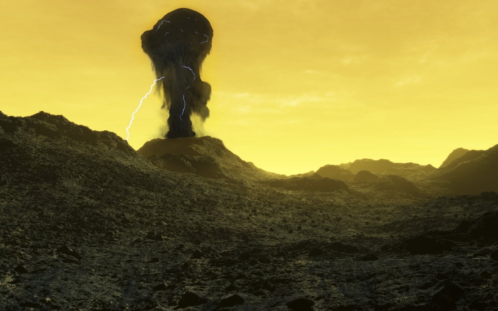 The surface of an infernal planet Venus Canvas Art - Fahad SulehriaStocktrek Images (36 x 23)