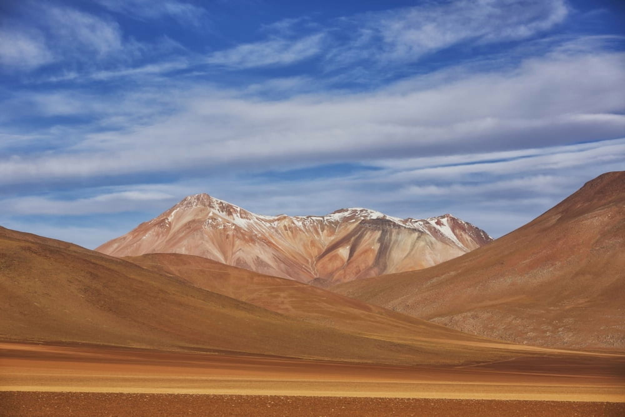The surreal landscape of Bolivias Altiplano region near Uyuni Bolivia Canvas Art - Robert Postma Design Pics (19 x 12)