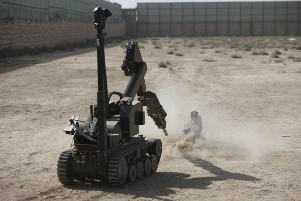 The tEODor heavy-duty bomb disposal robot Canvas Art - Terry MooreStocktrek Images (18 x 12)
