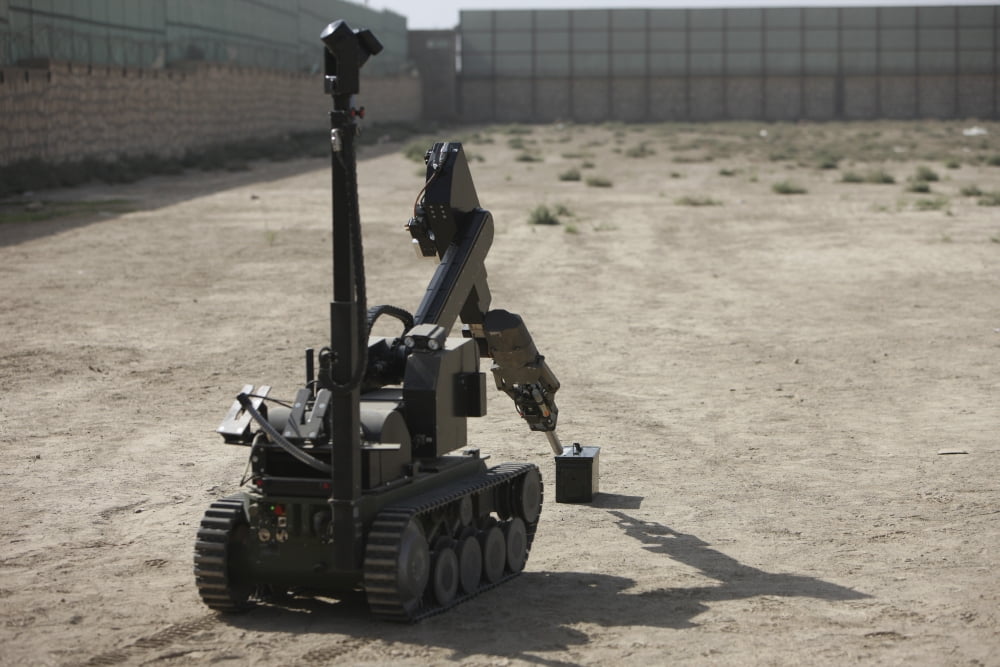 The tEODor heavy-duty bomb disposal robot Canvas Art - Terry MooreStocktrek Images (35 x 24)