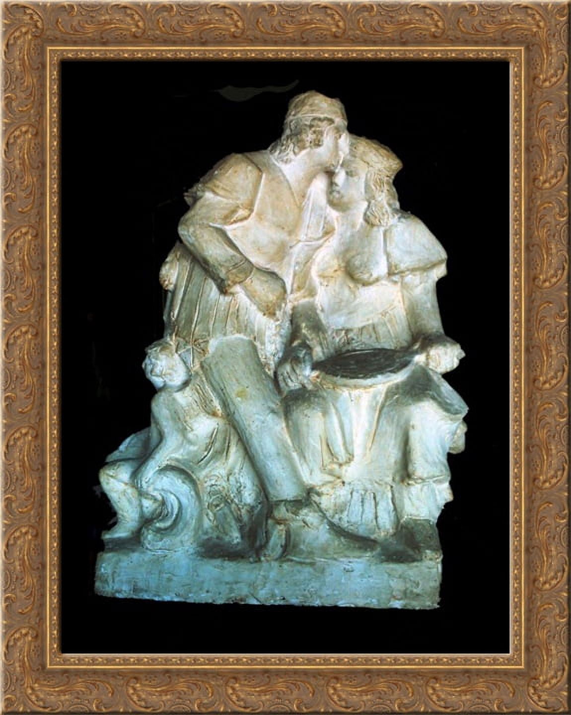 The tale of Beauty 24x20 Gold Ornate Wood Framed Canvas Art by ...