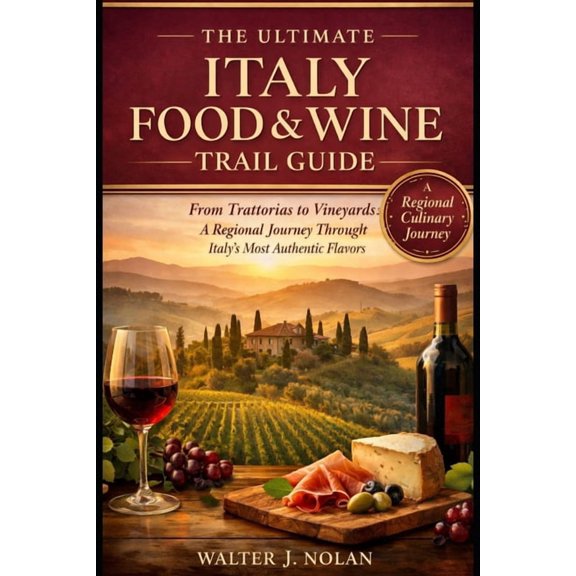 The ultimate Italy Food & Wine Trail Guide: From Trattorias to Vineyards: A Regional Journey Through Italy's Mo, (Paperback)