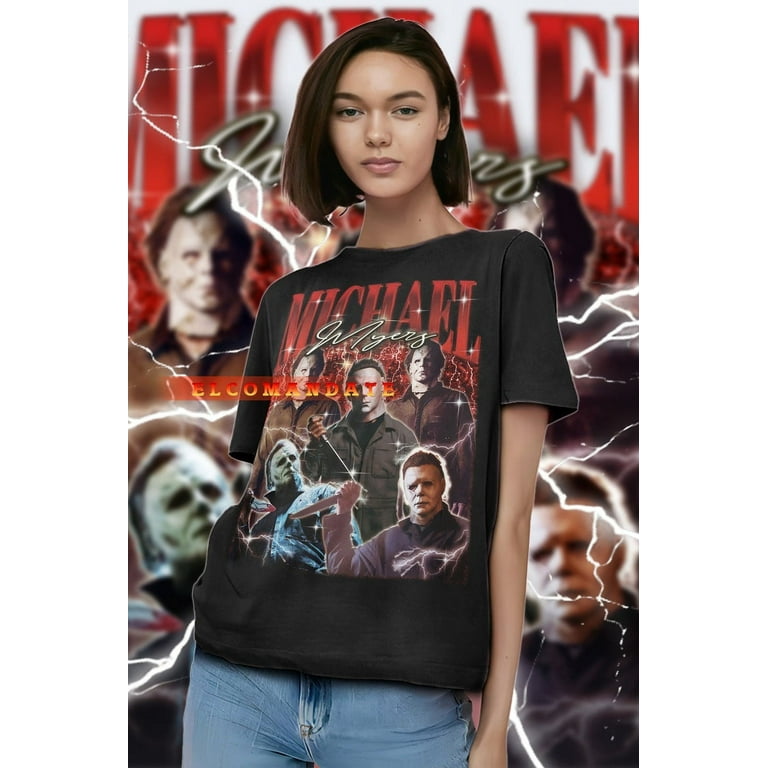 The unisex soft cool t shirt t shirts absorb sweatMICHAEL MYERS Vintage Shirt Michael Myers Homage Tshirt Michael Myers Fan Tees Michael Myers Retro 90s Michael Myers Merch Gift Walmart