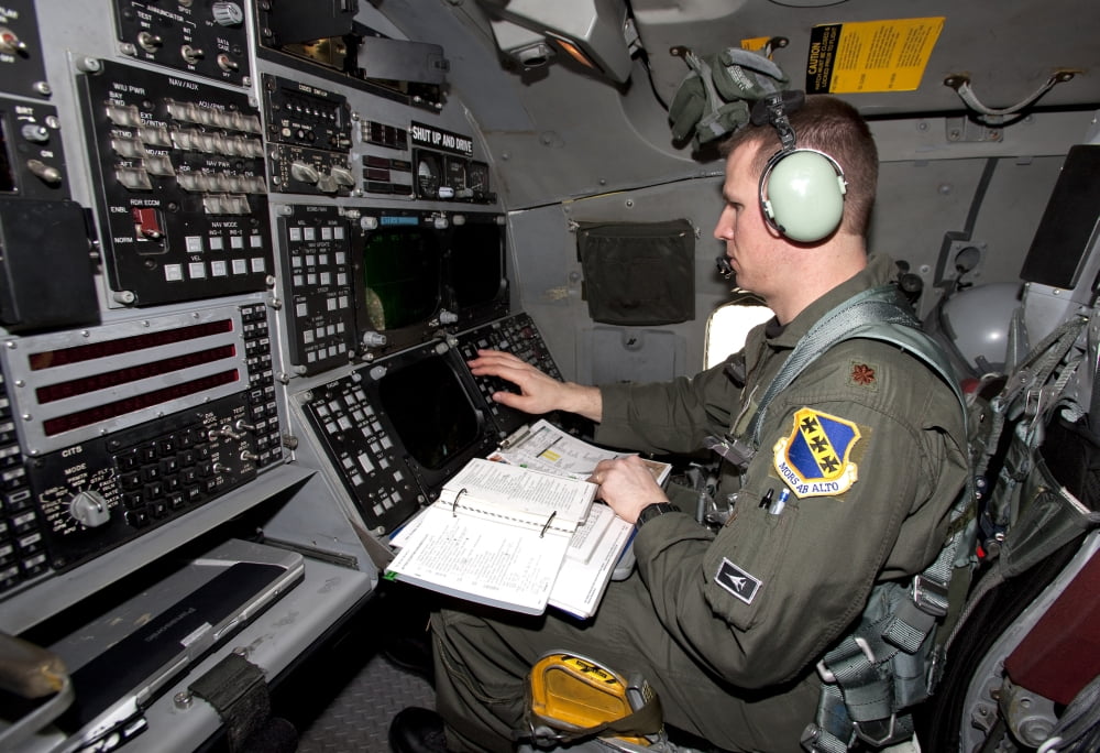 The view of the aft cockpit in a B-1 Lancer Canvas Art - HIGH-G ProductionsStocktrek Images (35 x 24)