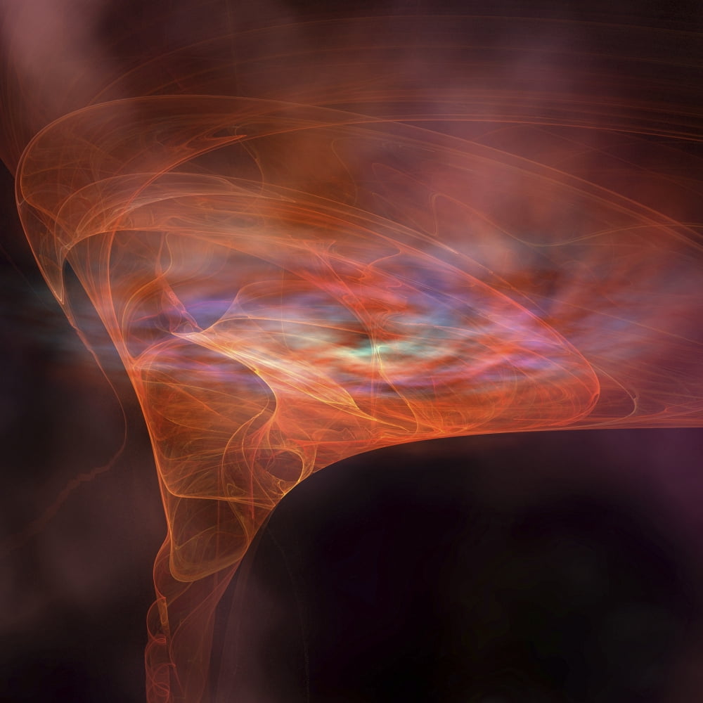 The vortex field of a black hole Canvas Art - Corey FordStocktrek Images (28 x 28)
