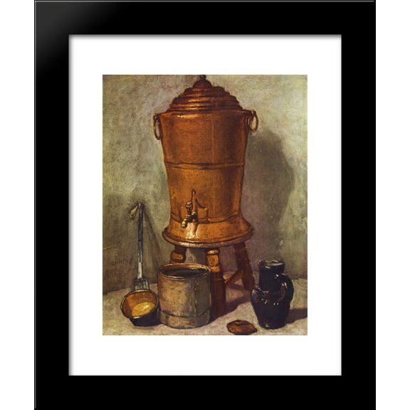 The water tank 20x24 Framed Art Print by Jean-Baptiste-Simeon Chardin