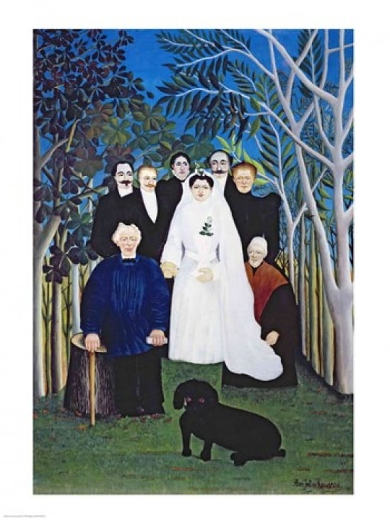 The wedding party Canvas Art - Henri Rousseau (24 x 36)