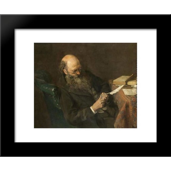 The writer 20x24 Framed Art Print by Pantazis, Pericles