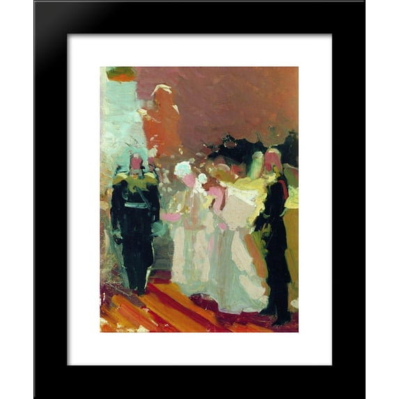 The yield on the Red Porch 20x24 Framed Art Print by Repin, Ilya