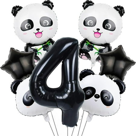 The zoo panda digital foil balloon set is suitable as a birthday party item for panda-themed events.