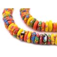 thumbnail image 1 of The Bead Chest Accra Medley Fused Rondelle Recycled Glass Beads (12mm), 1 of 4