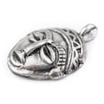 thumbnail image 1 of The Bead Chest African Silver Mask Pendant (30x45mm): Genuine West African Mask Design for DIY Jewelry & Necklaces, 1 of 3