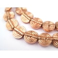 thumbnail image 1 of The Bead Chest Baule-Style Circular Copper Beads (12mm), 1 of 3