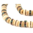 thumbnail image 1 of The Bead Chest Beige Inlaid Bone Mala Beads (10mm), 1 of 4