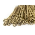 thumbnail image 1 of The Bead Chest Brass 21 Gauge 1.5 Inch Eye Pins (Approx 100 pieces), 1 of 3