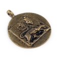 thumbnail image 1 of The Bead Chest Brass Circular Lion of Judah Pendant, 1 of 4