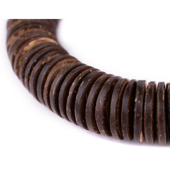 The Bead Chest Chocolate Disk Coconut Shell Beads (25mm)