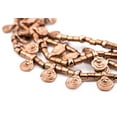 thumbnail image 1 of The Bead Chest Copper Baule Beads, African Tribal Brass-Plated Flat Tabular Ethnic Ivory Coast Jewelry Making Supplies for Necklaces and Bracelets, 1 of 4