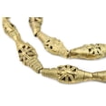 thumbnail image 1 of The Bead Chest Flat Bicone Sun Design Brass Filigree Beads (33x14mm), 1 of 4