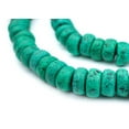 thumbnail image 1 of The Bead Chest Moroccan Pottery Beads, Green, Rondelle: Genuine North African Berber Tribal Beads for DIY Jewelry Making and More, 1 of 3