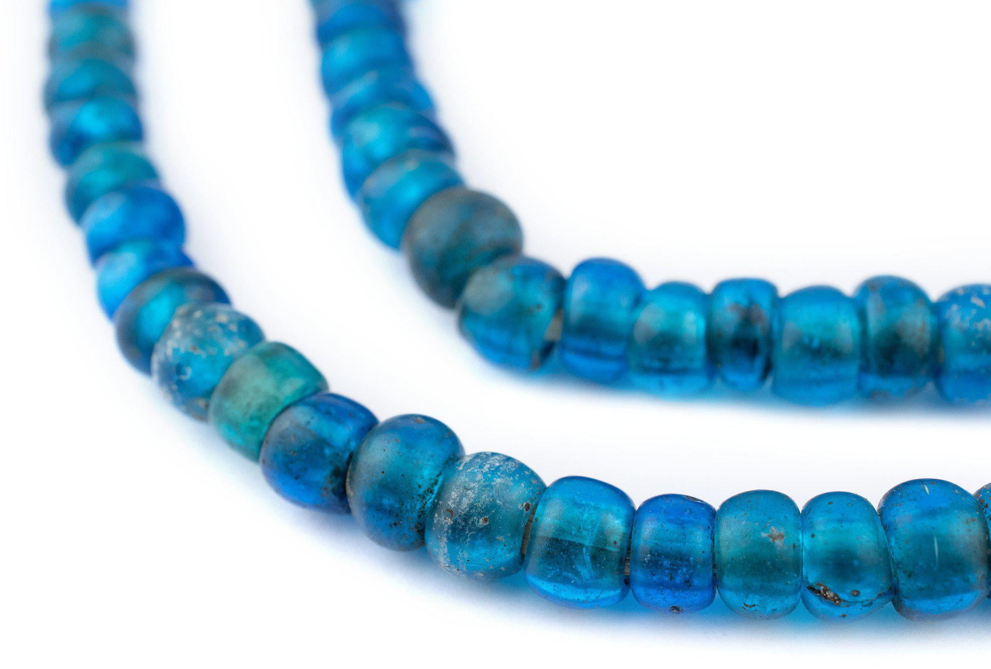 Blue Glass Padre Beads