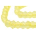 thumbnail image 1 of The Bead Chest Pastel Yellow Faceted Recycled Java Sea Glass Beads 13mm Indonesia Large Hole 22 Inch Strand, 1 of 4
