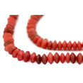 thumbnail image 1 of The Bead Chest Red Natural Saucer Seed Beads 8mm Wood 26 Inch Strand, 1 of 3