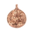 thumbnail image 1 of The Bead Chest Round Copper Buddha Pendant (28x34mm), 1 of 4